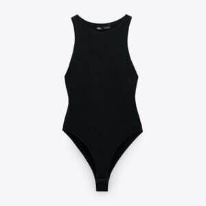 Zara Double Lined Racer Tank Bodysuit